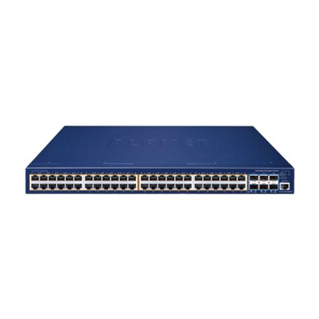 switch administrable stacking capa 3 48 puertos poe gigabit 8023at 6 puertos sfp de 10 g incluye fuente redundante de 55 v cc21