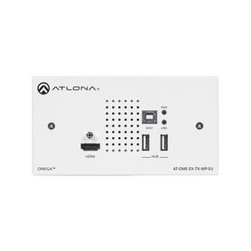 atlona dual gang tx wall plate with usb pass through for europe209788
