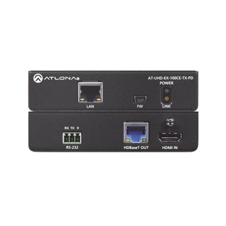 atlona hdmi transmitter wir   rs232   and ethernet with poe powered device 