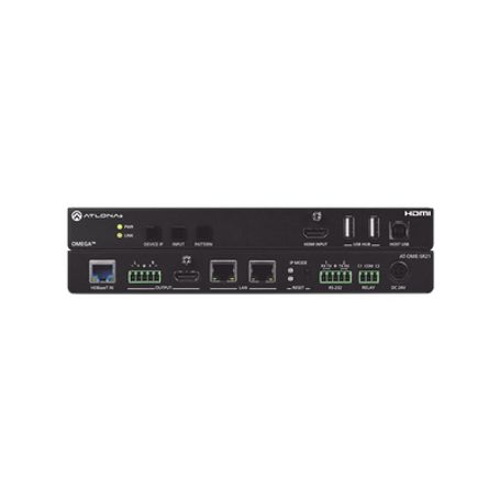 omega 4kuhd hdmi over hdbaset receiver wscaler   ethernet   rs232   audio output   