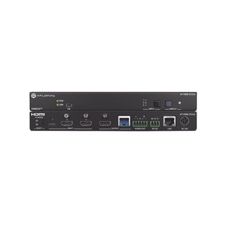 omega switching transmitter with 2x hdmi and 1x usbc with analog audio output 