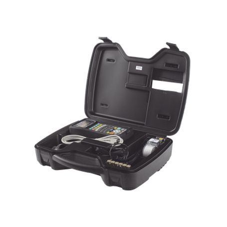 kit de impresora etiquetadora para identificación de cables componentes y equipos de seguridad con teclado qwerty de transferen