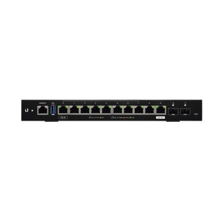 Edgerouter 12 Con 10 Puertos 10/100/1000 Mbps  2 Puertos Sfp Con Funciones Avanzadas De Ruteo