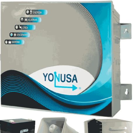 Yonusa Ey10000127afbat  Paquete De Energizador Anti Plantas O Alta Frecuencia De 1000v Con Hasta 10000 Mts Lineales Incluye Bate