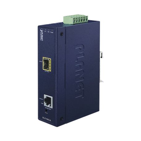 Convertidor De Medios Industrial Administrable  Puerto Ethernet 10/100/1000 Baset A  Puerto Sfp 100/1000x 