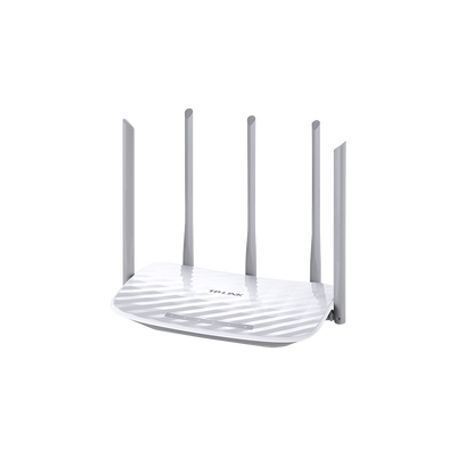 router inalámbrico doble banda ac 24 ghz y 5 ghz hasta 1350 mbps 5 antenas externas omnidireccional 4 puertos lan 10100 mbps 1 