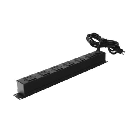 tomacorriente multiple horizontal para rack de 19in 6 contactos the004009200100178783