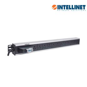 intellinet 713955 barra pdu  12 cont  gabinetes y racks  vertical  interruptor doble  conta cortos circuitos39912