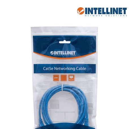 Intellinet 342575  Cable Patch / Cat 6 / 1.0 Metro ( 3.0f) / Utp Azul / Patch Cord