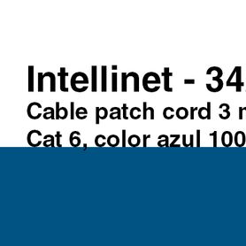 intellinet 342605  cable patch  cat 6  30 metros 100ft  utp azul  patch cord39952