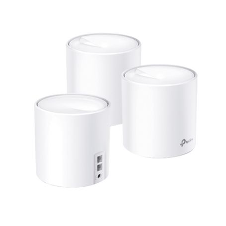 Kit De Sistema Inalámbrico Deco X60 Mesh Para Hogar Doble Banda Wifi 6 (ax) Doble Puerto Gigabit 4 Antenas Internas Y Compatible