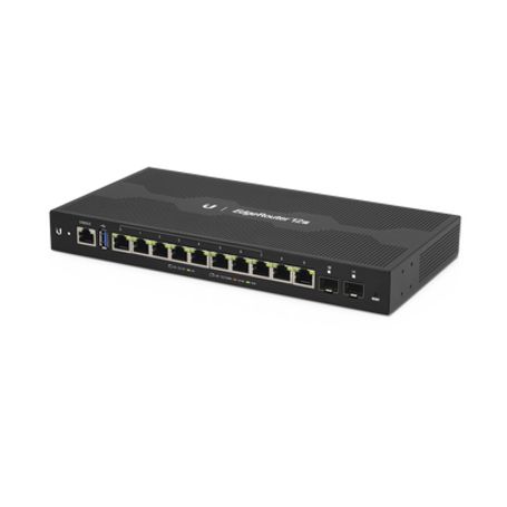 edgerouter 12 poe pasivo 24 v con 10 puertos 101001000 mbps  2 puertos sfp con funciones avanzadas de ruteo167301