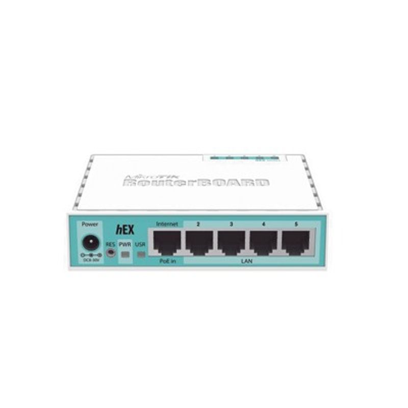 (hex) Routerboard 5 Puertos Gigabit Ethernet Versión 2