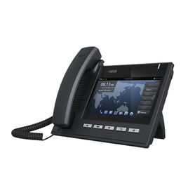 teléfono ip ejecutivo para 6 lineas sip con video conferencia hd720 pantalla multitouch voz hd y conferencia de 10 vias con sop