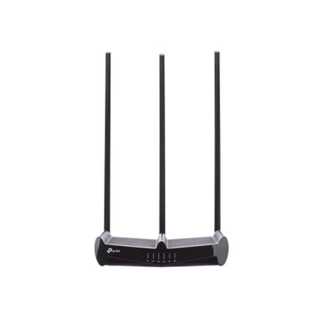 router inalámbrico de alta potencia 24 ghz 450 mbps 3 antenas externas omnidireccional 9 dbi 4 puertos lan 10100 mbps 1 puerto 