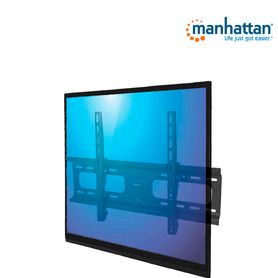 manhattan 424752  soporte de pared para pantallas de 37 a 70 pulgadas 75 kg de carga ajuste vertical acero reforzado vesa 200 4