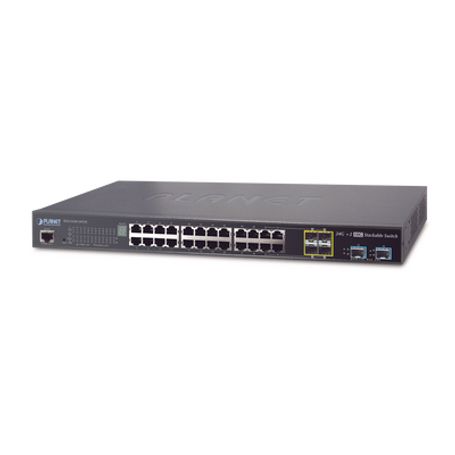 switch de acceso stack capa 2 de 24 puertos  4 compartidos tpsfp  2 puertos 10g sfp  stack