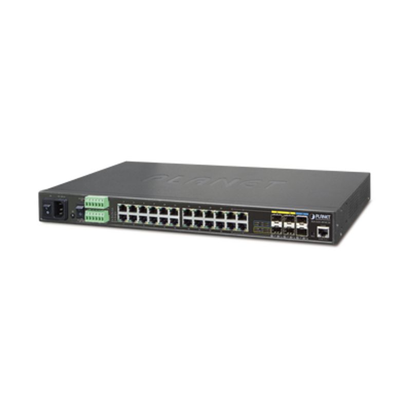 Switch Industrial Administrable Capa 2  24 Puertos Gigabit 4 Puertos Combo Gigabit Sfp 2 Sfp 10g Soporta Temperaturas De 40 A 75