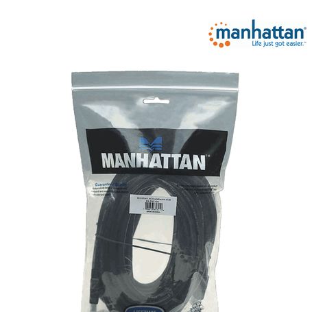 Manhattan 323246  Cable Hdmi De Alta Velocidad De 10 Metros/ Resolución 4k30hz/ Soprota 3d Y Canal De Ethernet De 100 Mbps/ Hdmi