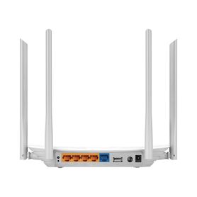 router inalámbrico doble banda ac 24 ghz y 5 ghz hasta 1200 mbps 4 antenas externas omnidireccional 4 puertos lan 101000 mbps 1