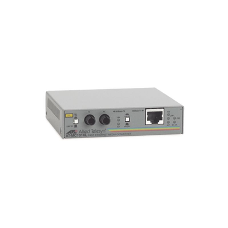 Convertidor De Medios Fast Ethernet A Fibra Óptica Conector St Multimodo (mmf) Hasta 2 Km Adaptador De Corriente Para Norte Amer