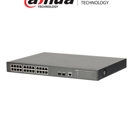 Dahua Dhpfs422624gt360  Switch De 24 Puertos Poe Gigabit/ Administrable Capa 2/ 360w Totales/ Poe  Hipoe/ 2 Puertos Sfp 100/1000