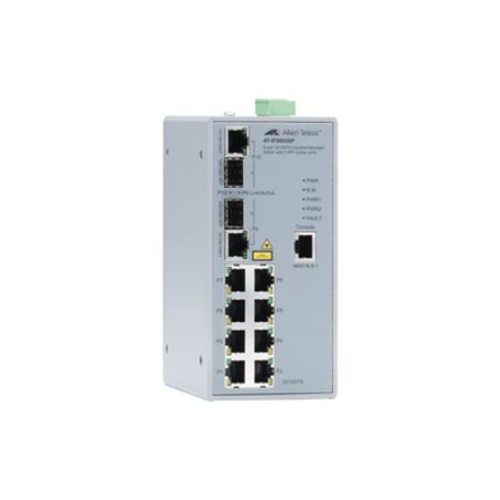 Switch Industrial Administrable De 8 Puertos 10/100 Mbps  2 Puertos Sfp Combo