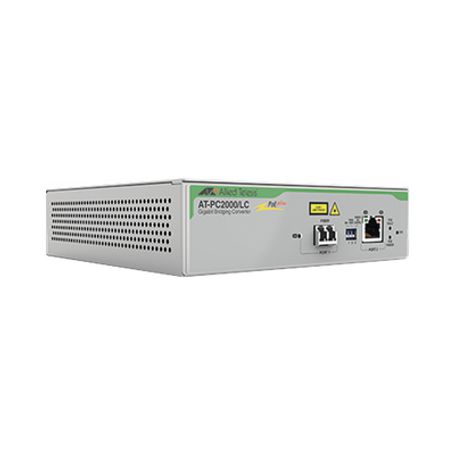 convertidor de medios gigabit ethernet poe a fibra óptica conector lc multimodo mmf distancia hasta 550 m