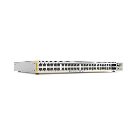 switch stackeable capa 3 48 puertos 101001000 mbps  4 puertos sfp 10 g fuente redundante