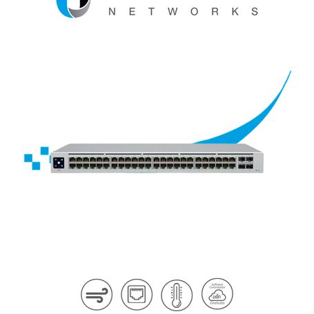 Ubiquiti Usw48poe Unifi Switch Capa 2 De 48 Puertos (32 Puertos Poe 802.3af/at  16 Puertos Gigabit)  4 Puertos 1g Sfp 195w Panta