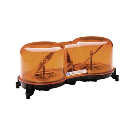 mini barra rotativa led sae clase 1 domo color ámbar montaje permanente