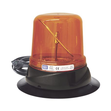 burbuja rotoled color ámbar con montaje de succion