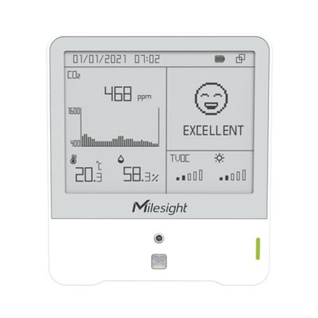 display lorawan con sensor de temperatura humedad y calidad del aire 