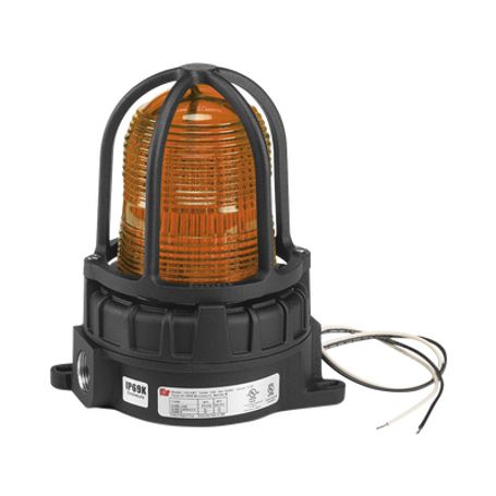 luz de advertencia led para ubicaciónes peligrosas montaje para superficies 24vcc ambar