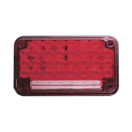 Luz De Advertencia De 7x4 Color Rojo Con Luz De Trabajo Ideal Para Ambulancias
