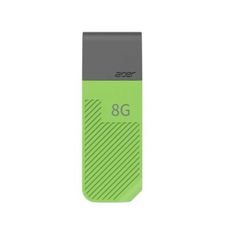 Memoria USB Acer UP200 de 8GB BL.9BWWA.541 30 MB/s Lectura 15MB/s Escritura acabado plástico. Color Verde TL1 