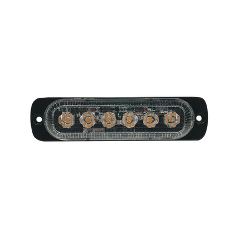 Luz Direccional Con 6 Leds Color Ambar 1224 Vcc