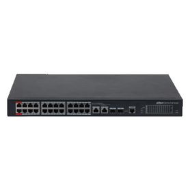 dahua dhpfs422624et240   switch  poe administrable de 26 puertos ethernet 24 puertos poe 240 watts totales interfaz web puerto 