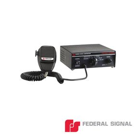 sirena compacta serie pa300 de 100 w de potencia con tono prioritario ideal para vehiculos oficiales