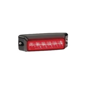 luz auxiliar de 6 led flasher integrado color rojo mica transparente