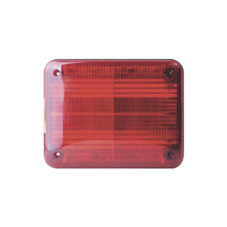 luz de advertencia quadraflare led flasher integrado y mica de color rojo158471