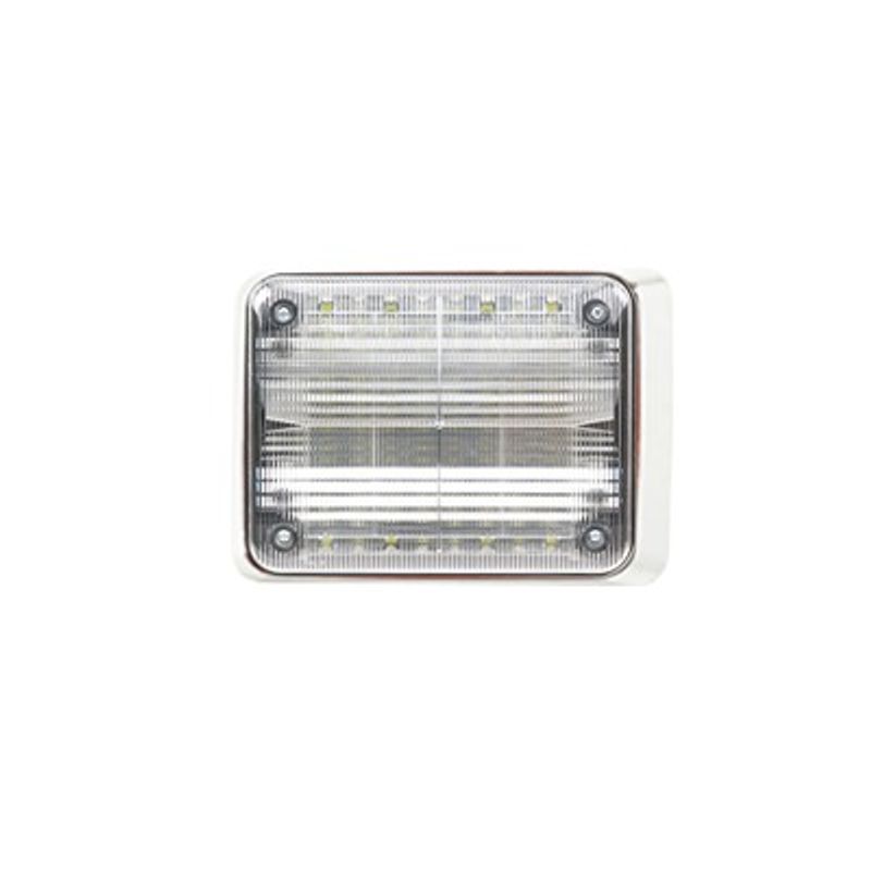 Luz De Advertencia Quadraflare Led Con Flasher Integrado Color Claro