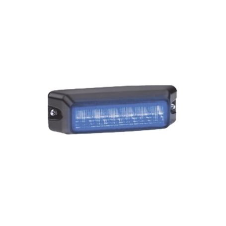 luz auxiliar de 6 led flasher integrado color azul mica transparente