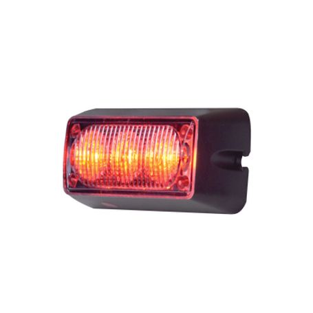 luz auxiliar brillante con 3 leds color rojo mica transparente