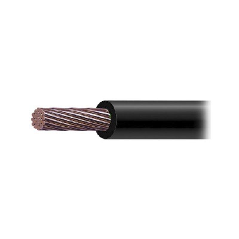 Cable Eléctrico De Cobre Recubierto Thwls Calibre 2/0 Awg 19 Hilos Color Negro (100 Metros).