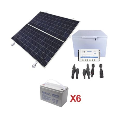 kit de energia solar para congelador de 250 l de aplicaciones aisladas de la red eléctrica