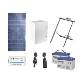 kit de energia solar de 12 vcc para alimentar radar de velocidad xradar1