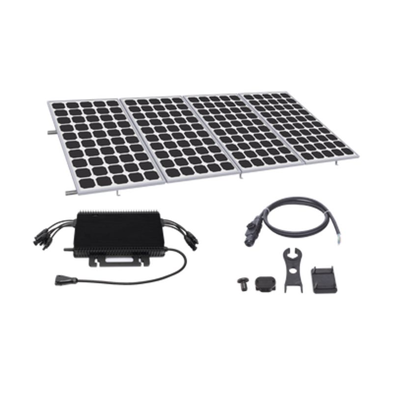 Kit Solar Para Interconexión De 2.2kw De Potencia Pico 220vcc Con Microinversor Y 4 Módulos De 550 W (incluye Montaje )