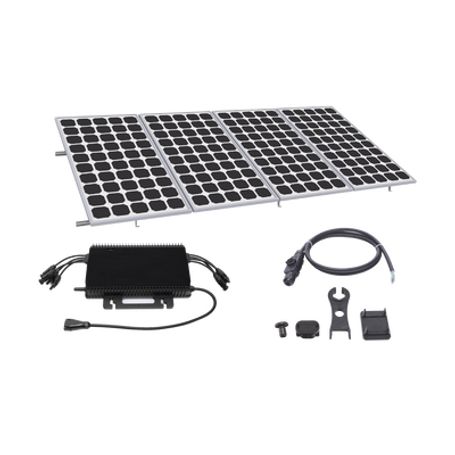 Kit Solar Para Interconexión De 2.2kw De Potencia Pico 220vcc Con Microinversor Y 4 Módulos De 550 W (incluye Montaje )