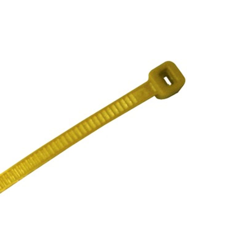 Corbata De Nylon Color Amarillo 4.8 X 300mm (100pzs) (420004002)